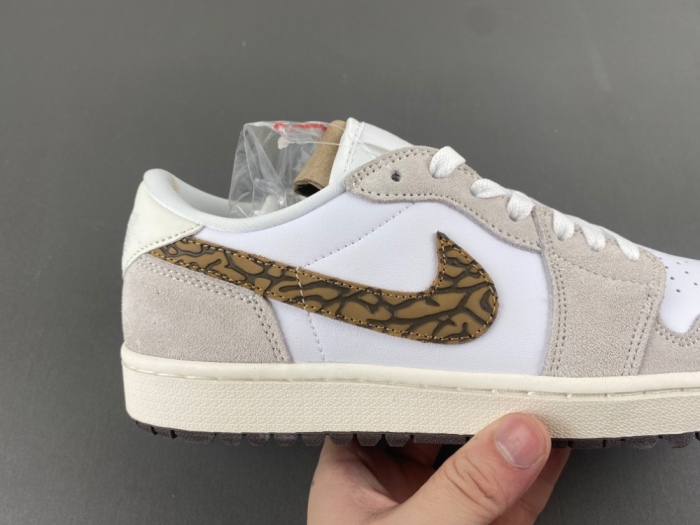 Jordan 1 Retro Low Golf Light Orewood Elephant DD9315-116