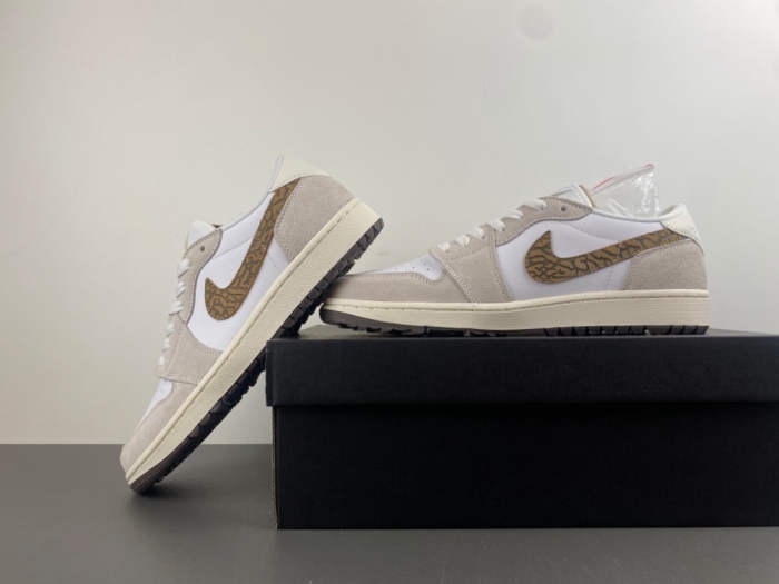 Jordan 1 Retro Low Golf Light Orewood Elephant DD9315-116