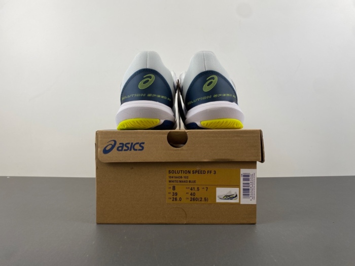 ASICS Solution Speed FF 3 White Mako Blue 1041A438-102