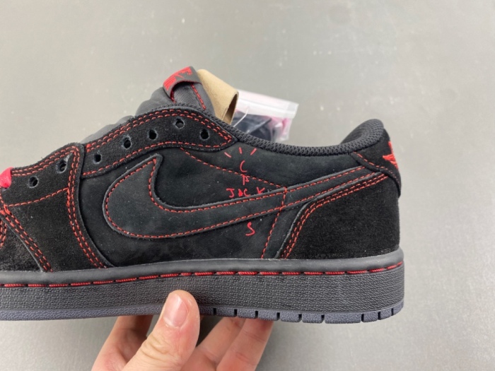 Air Jordan 1 Low Travis Scott Black red line DM7866-003