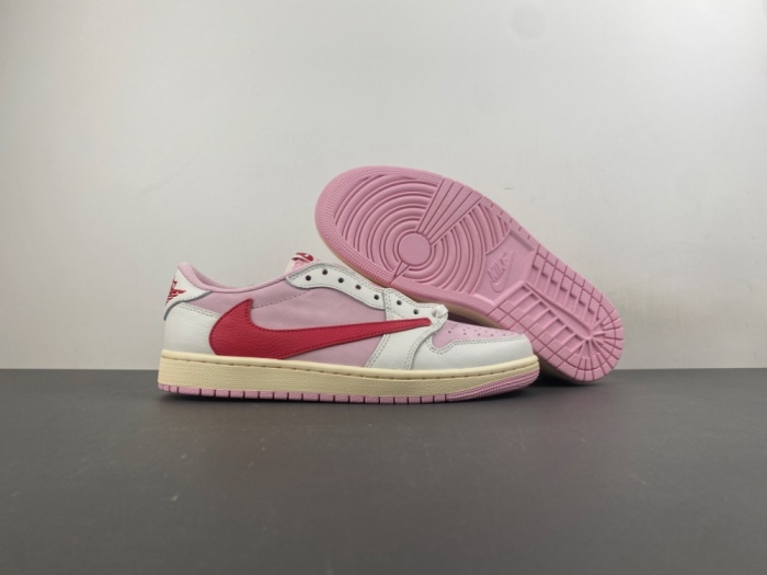 Air Jordan 1 Retro Low OG SP Travis Scott Shy Pink IQ7604-100
