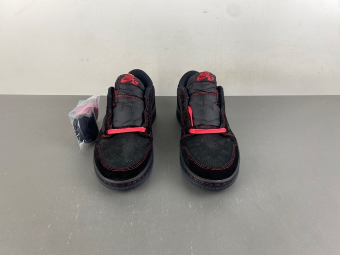 Air Jordan 1 Low Travis Scott Black red line DM7866-003