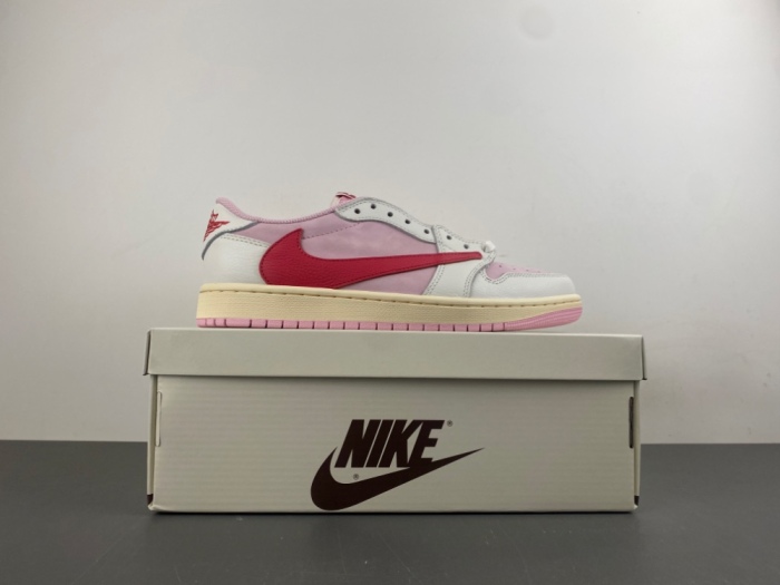 Air Jordan 1 Retro Low OG SP Travis Scott Shy Pink IQ7604-100