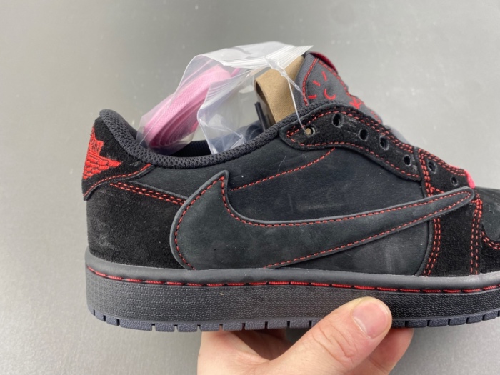Air Jordan 1 Low Travis Scott Black red line DM7866-003