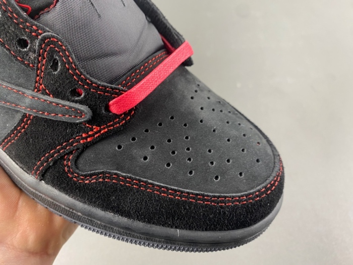 Air Jordan 1 Low Travis Scott Black red line DM7866-003