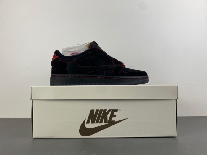 Air Jordan 1 Low Travis Scott Black red line DM7866-003