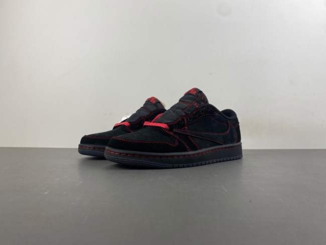 Air Jordan 1 Low Travis Scott Black red line DM7866-003