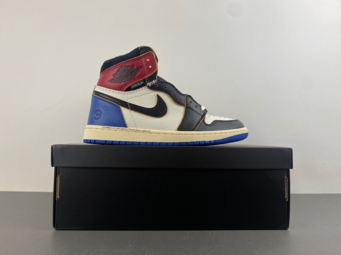 Air Jordan 1 Retro High OG SP Fragment x Union LA Varsity Red Sport Royal  IO7847-002