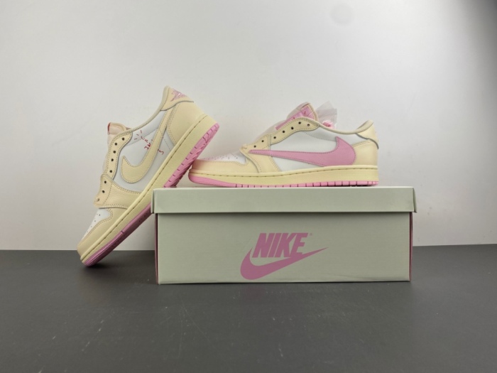 Air Jordan 1 Retro Low OG SP Travis Scott Shy Pink IQ7604-100