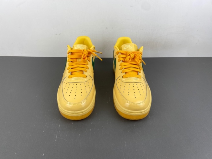 Air Force 1 Low Patent Leather Topaz Gold Pine Green IO4489-700