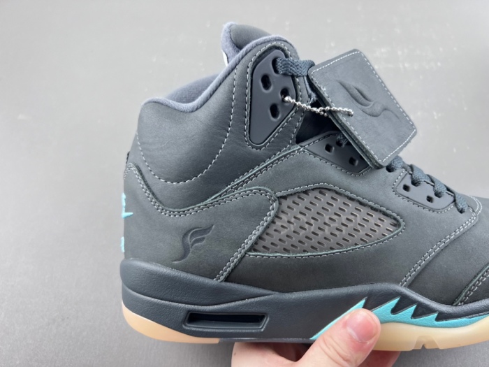 Air Jordan 5 Retro SoleFly Black Aurora Green IU0734-001