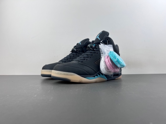Air Jordan 5 Retro SoleFly Black Aurora Green IU0734-001