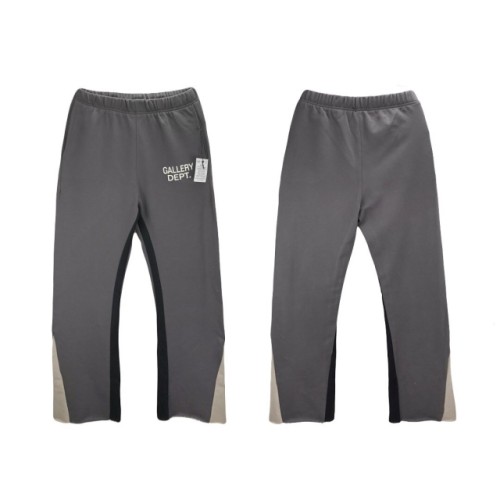 spliced wide-leg trousers