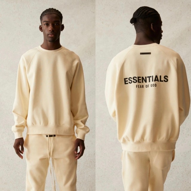 [50% Off]Fear Of God (Essentials) 1:1 quality version Fear of God ESSENTIALS 21FW back logo sweatshirt 5 colors 16823482