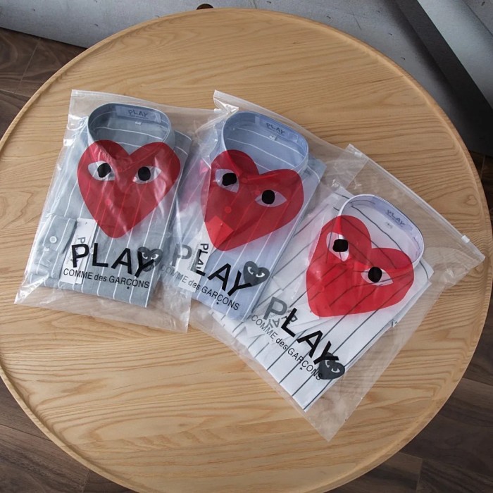 [Buy more Save more] CDG Play black logo stripe shirt