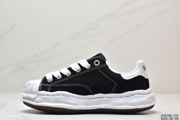 Mihara Yasuhiro MMY low shoes black white