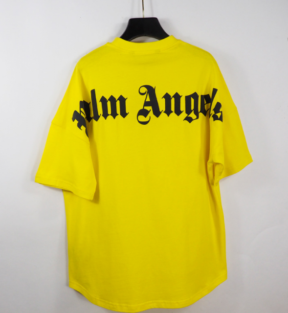 Palm angels foaming printing logo tee