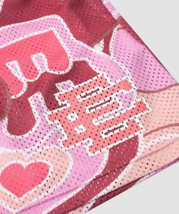  Eric Emanuel heart logo shorts 3 colors