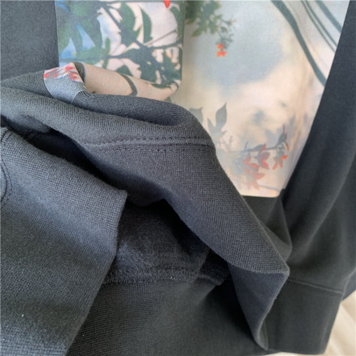 1:1 quality version Fear Of God fog Flower hoodie Black White