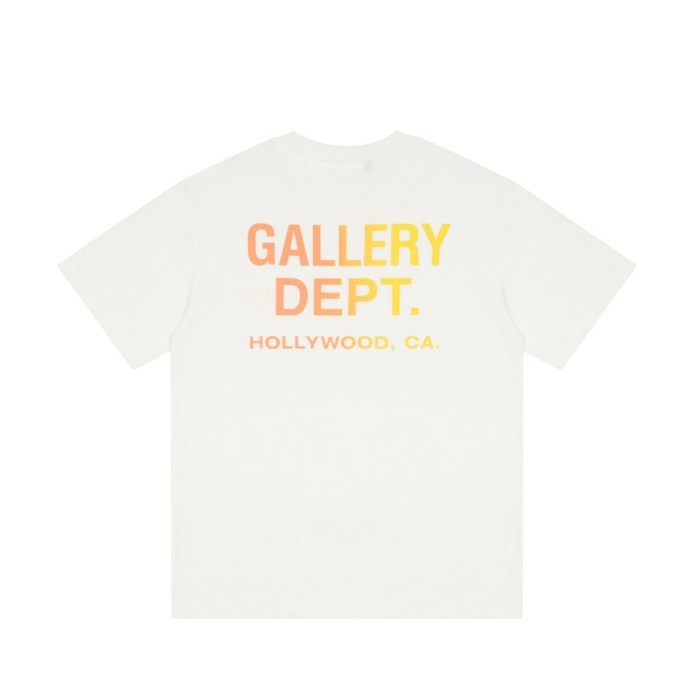 gradual change letter logo washed heavy tee