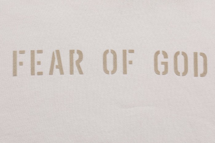 [buy more save more] 1:1 quality version Fear of God 7th Collection FG flocking logo hoodie 2 colors