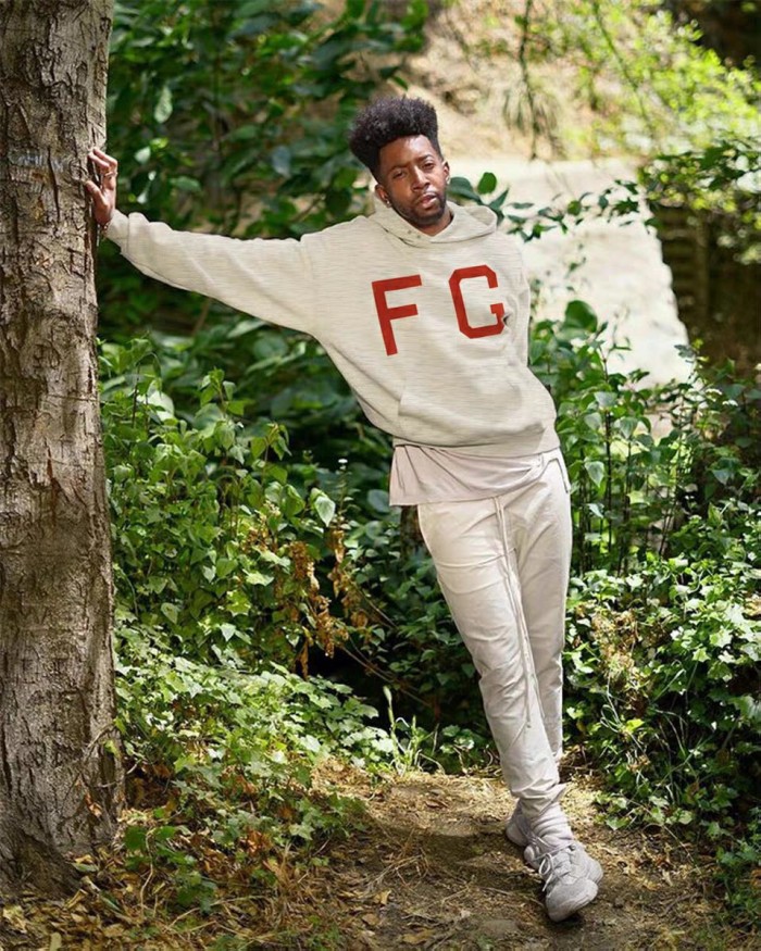 [Buy More Save More]1:1 quality version Fear of God 7th Collection flocking red FG logo hoodie