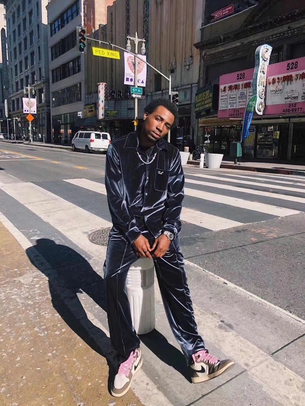 [Buy more Save more]Street style velvet pants black brown