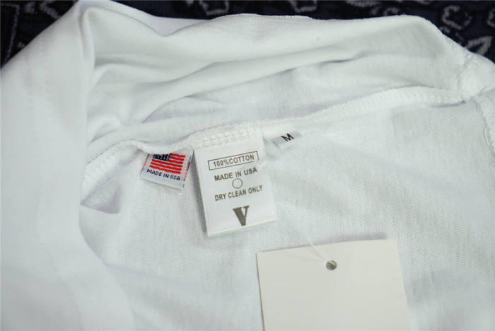 Vlone White Red Logo T-Shirts