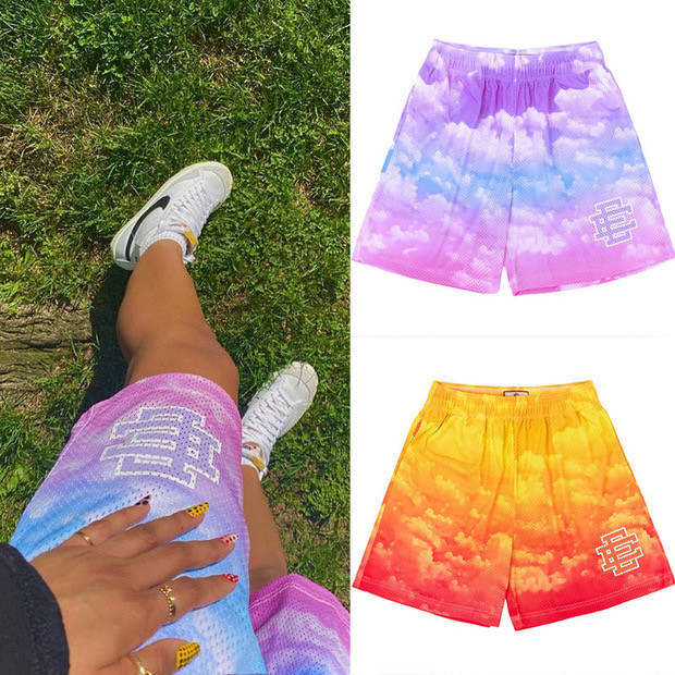  Eric Emanuel iridescent cloud shorts 2 colors