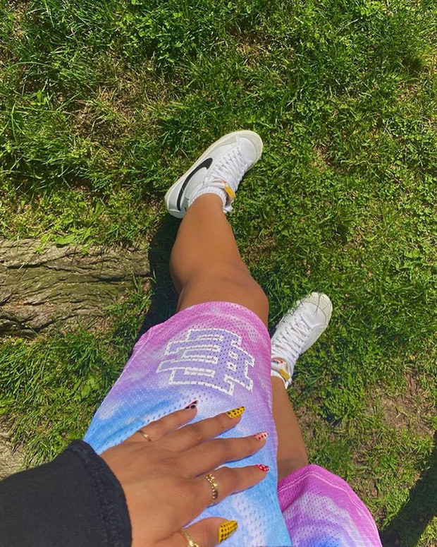  Eric Emanuel iridescent cloud shorts 2 colors