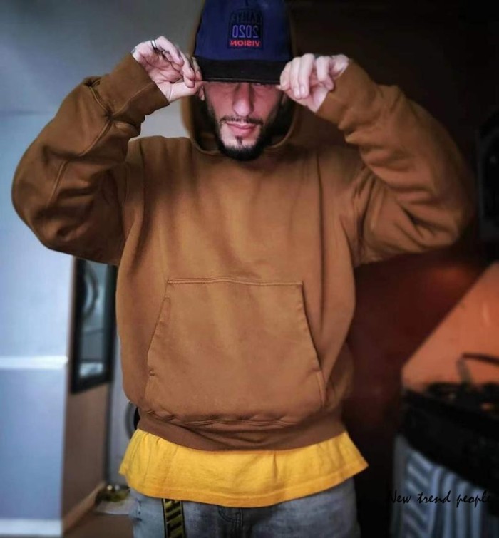 [Buy more Save more]Yeezy pure color oversized hoodie 5 colors