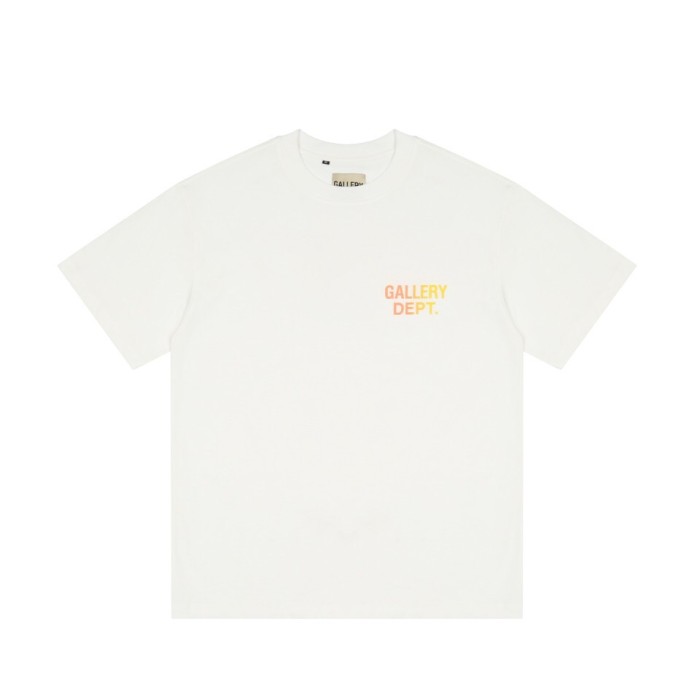 gradual change letter logo washed heavy tee