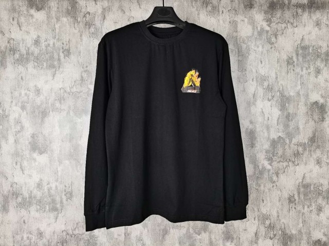 [Buy more Save more]PALACE 16SS TRI FIRE long sleeve tee black white