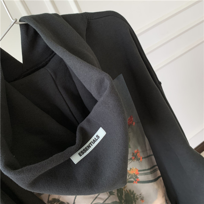 1:1 quality version Fear Of God fog Flower hoodie Black White