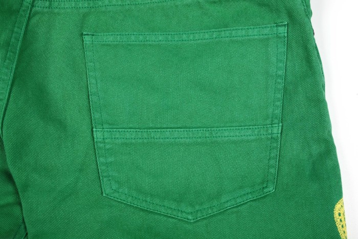 [Buy more Save more]Kapital Bone logo denim jeans green Travis Scott