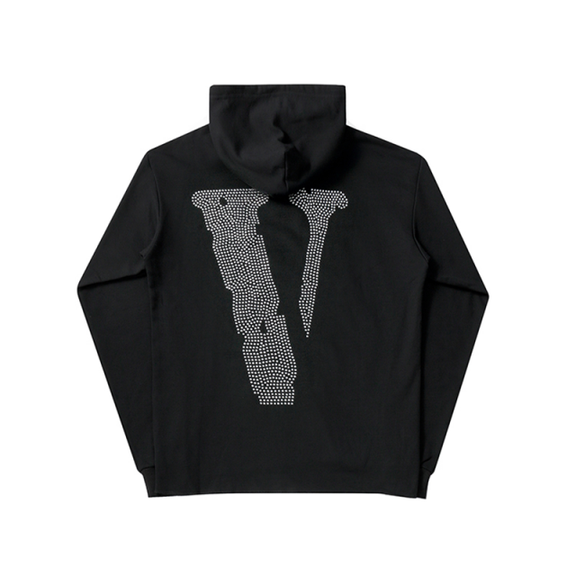 Vlone Black Friday Friends logo diamonds hoodie