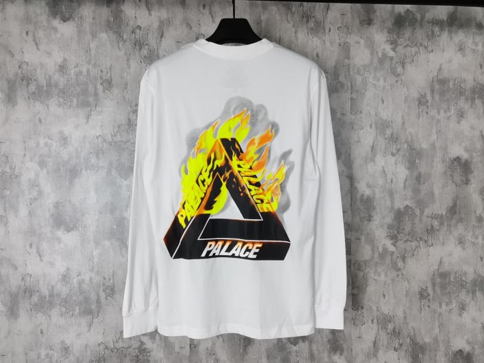 [Buy more Save more]PALACE 16SS TRI FIRE long sleeve tee black white
