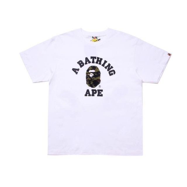 Bape Camouflage Little Ape Head Text Print Short Sleeve