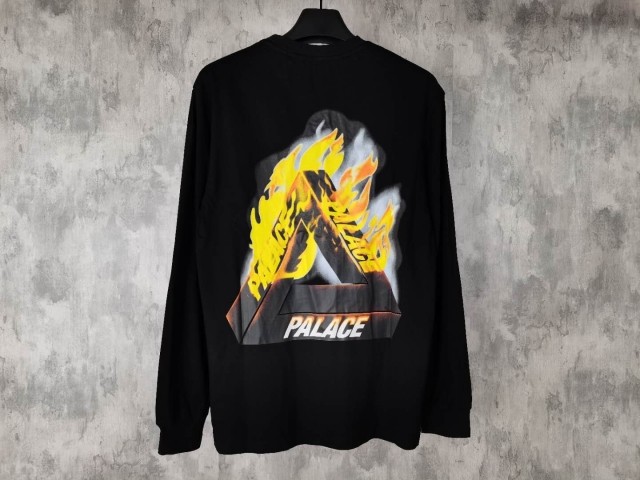 [Buy more Save more]PALACE 16SS TRI FIRE long sleeve tee black white
