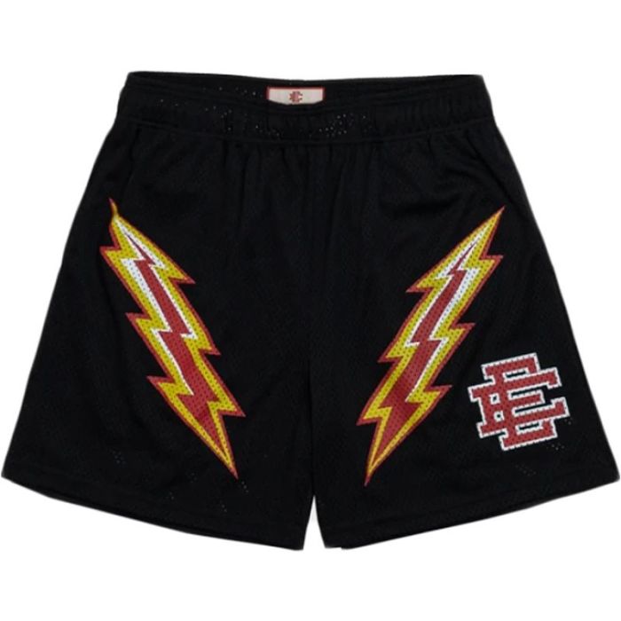  Eric Emanuel Golden state Warriors double lighting logo shorts 8 colors