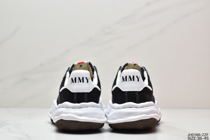 Mihara Yasuhiro MMY low shoes black white