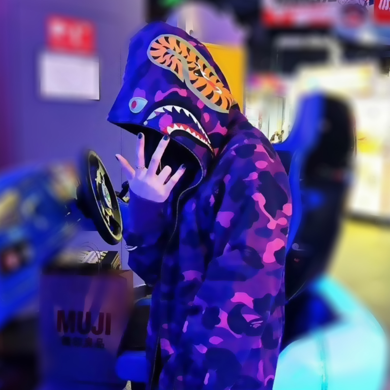 1:1 Version Bape 1ST OG Full Camo Shark Full Zip up Hoodies