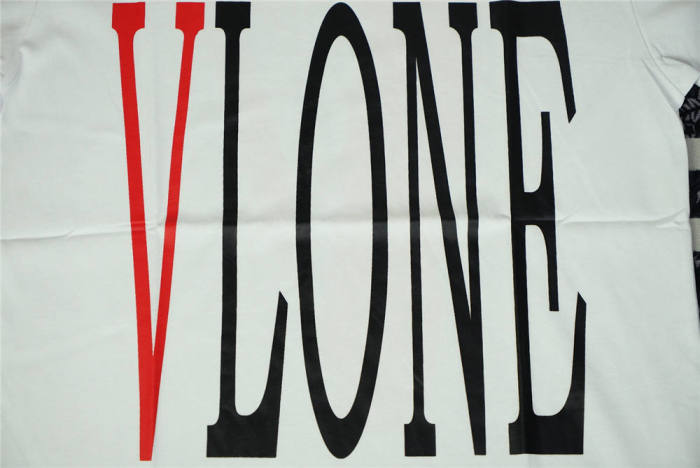 Vlone White Red Logo T-Shirts