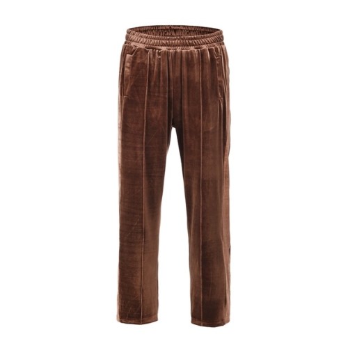 [50% Off]Street style velvet pants black brown 16824147