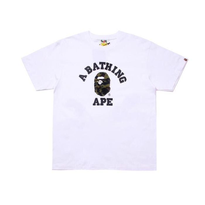 Bape Camouflage Little Ape Head Text Print Short Sleeve