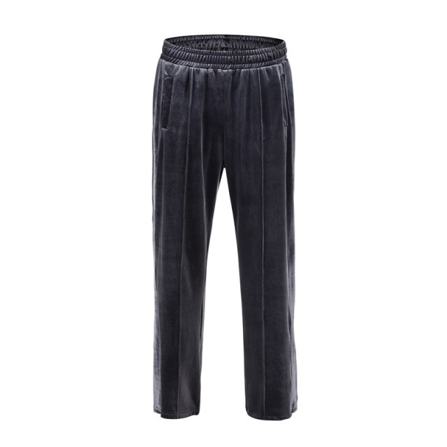 [Buy more Save more]Street style velvet pants black brown