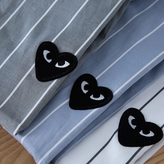 [Buy more Save more] CDG Play black logo stripe shirt