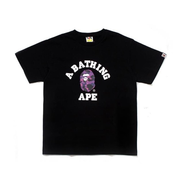 Bape Camouflage Little Ape Head Text Print Short Sleeve