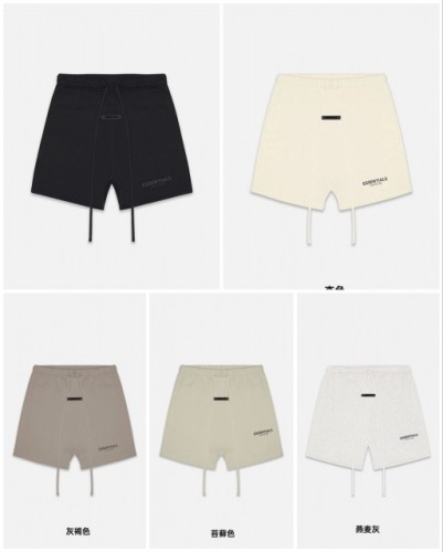 1:1 quality version  ESSENTIALS 2021 3M logo black logo shorts