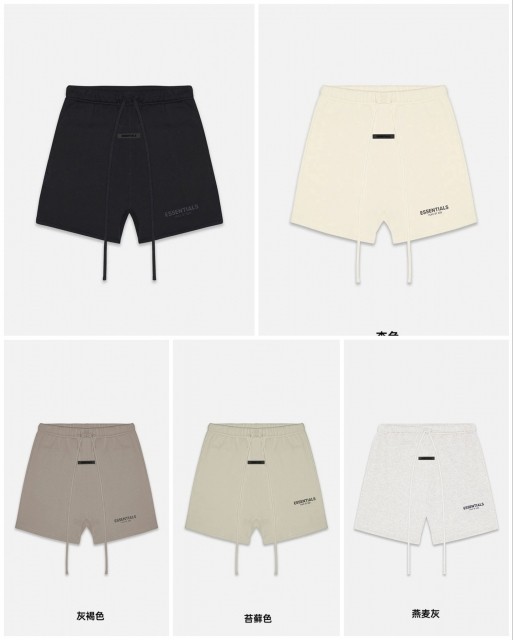 [Big & Tall for weights up to 220 lbs]1:1 quality version  ESSENTIALS 2021 3M logo black logo shorts